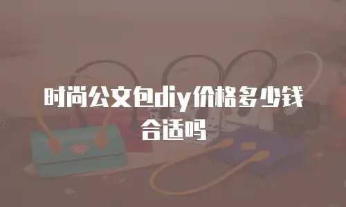 时尚公文包diy价格多少钱合适吗