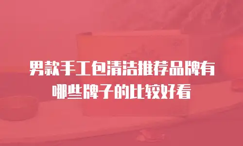 男款手工包清洁推荐品牌有哪些牌子的比较好看