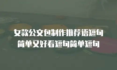 女款公文包制作推荐语短句简单又好看短句简单短句
