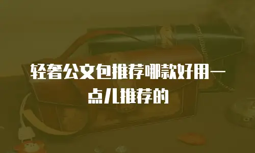 轻奢公文包推荐哪款好用一点儿推荐的