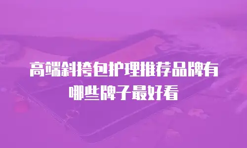 高端斜挎包护理推荐品牌有哪些牌子最好看