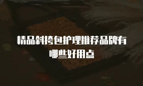 精品斜挎包护理推荐品牌有哪些好用点