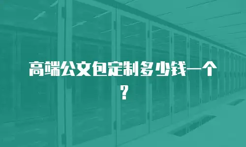 高端公文包定制多少钱一个？