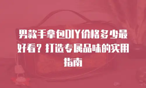 男款手拿包DIY价格多少最好看？打造专属品味的实用指南