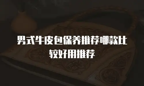 男式牛皮包保养推荐哪款比较好用推荐