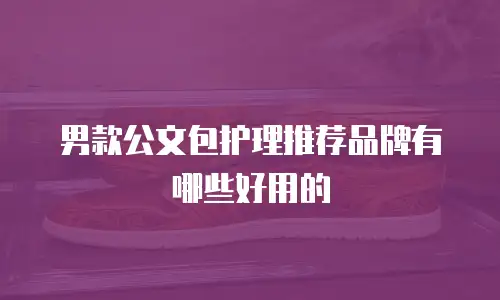男款公文包护理推荐品牌有哪些好用的