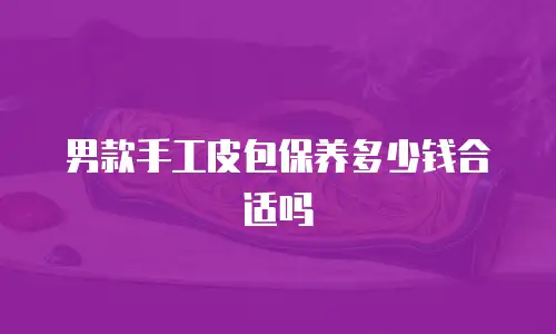 男款手工皮包保养多少钱合适吗