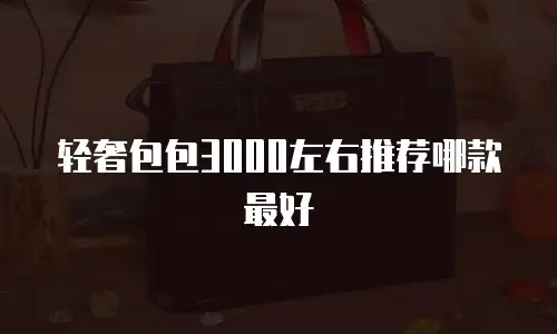 轻奢包包3000左右推荐哪款最好