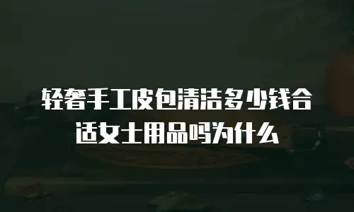 轻奢手工皮包清洁多少钱合适女士用品吗为什么