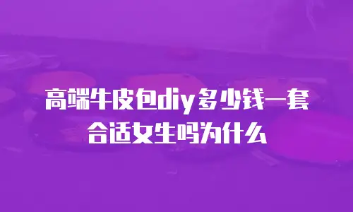 高端牛皮包diy多少钱一套合适女生吗为什么