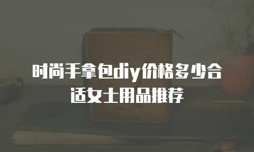 时尚手拿包diy价格多少合适女士用品推荐