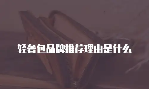 轻奢包品牌推荐理由是什么