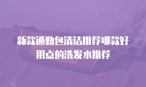 新款通勤包清洁推荐哪款好用点的洗发水推荐