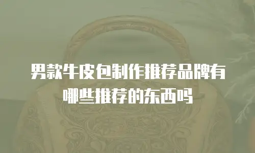 男款牛皮包制作推荐品牌有哪些推荐的东西吗