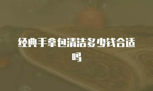 经典手拿包清洁多少钱合适吗