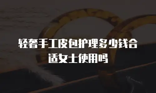 轻奢手工皮包护理多少钱合适女士使用吗