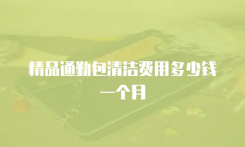 精品通勤包清洁费用多少钱一个月