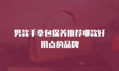 男款手拿包保养推荐哪款好用点的品牌