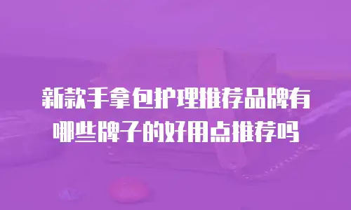新款手拿包护理推荐品牌有哪些牌子的好用点推荐吗