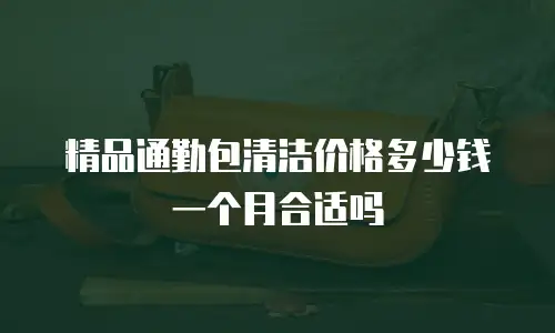精品通勤包清洁价格多少钱一个月合适吗