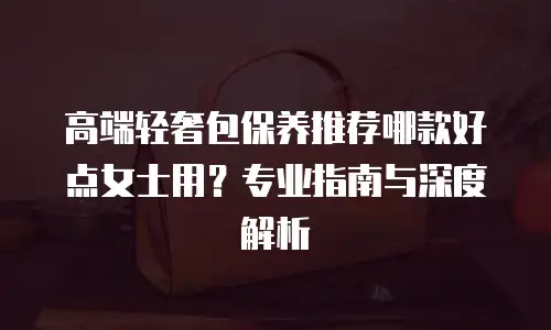高端轻奢包保养推荐哪款好点女士用？专业指南与深度解析