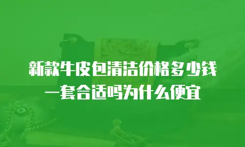 新款牛皮包清洁价格多少钱一套合适吗为什么便宜
