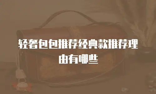 轻奢包包推荐经典款推荐理由有哪些
