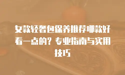 女款轻奢包保养推荐哪款好看一点的？专业指南与实用技巧