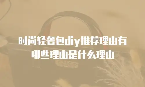 时尚轻奢包diy推荐理由有哪些理由是什么理由
