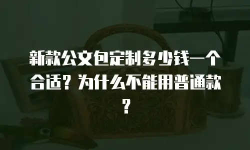 新款公文包定制多少钱一个合适？为什么不能用普通款？  