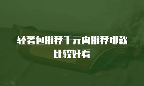 轻奢包推荐千元内推荐哪款比较好看