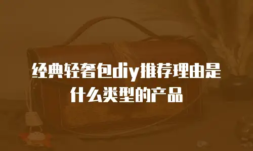 经典轻奢包diy推荐理由是什么类型的产品