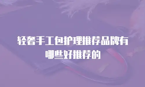 轻奢手工包护理推荐品牌有哪些好推荐的