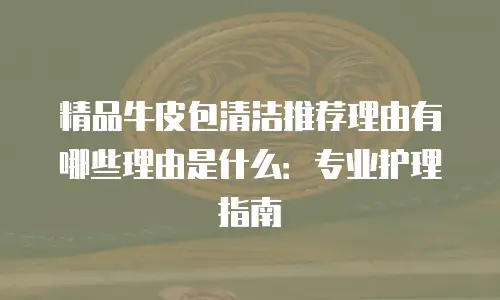 精品牛皮包清洁推荐理由有哪些理由是什么：专业护理指南