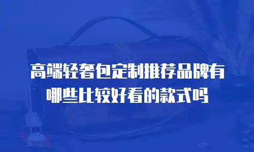 高端轻奢包定制推荐品牌有哪些比较好看的款式吗