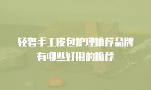 轻奢手工皮包护理推荐品牌有哪些好用的推荐