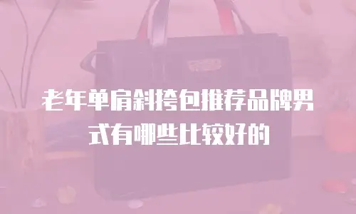 老年单肩斜挎包推荐品牌男式有哪些比较好的