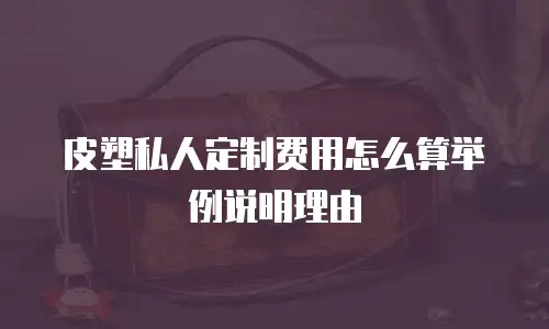 皮塑私人定制费用怎么算举例说明理由
