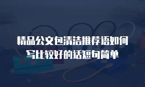 精品公文包清洁推荐语如何写比较好的话短句简单
