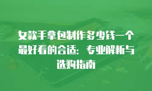 女款手拿包制作多少钱一个最好看的合适：专业解析与选购指南