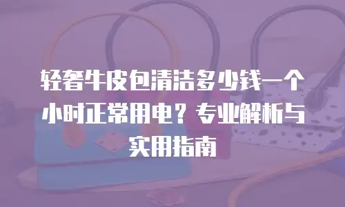 轻奢牛皮包清洁多少钱一个小时正常用电？专业解析与实用指南