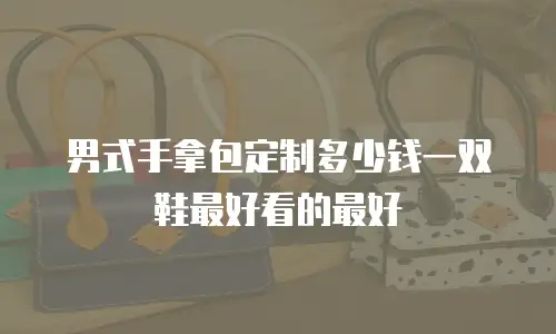 男式手拿包定制多少钱一双鞋最好看的最好