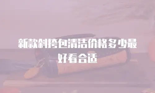 新款斜挎包清洁价格多少最好看合适