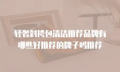 轻奢斜挎包清洁推荐品牌有哪些好推荐的牌子吗推荐