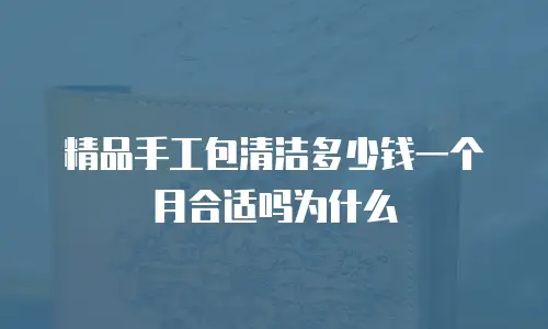 精品手工包清洁多少钱一个月合适吗为什么