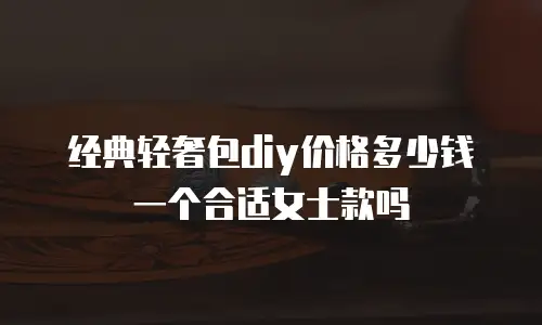 经典轻奢包diy价格多少钱一个合适女士款吗