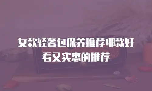 女款轻奢包保养推荐哪款好看又实惠的推荐