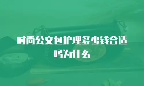 时尚公文包护理多少钱合适吗为什么