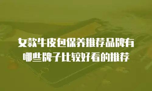 女款牛皮包保养推荐品牌有哪些牌子比较好看的推荐