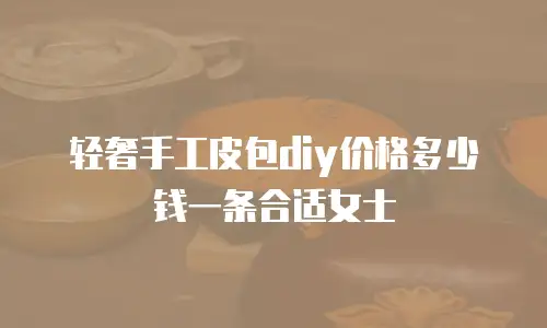 轻奢手工皮包diy价格多少钱一条合适女士